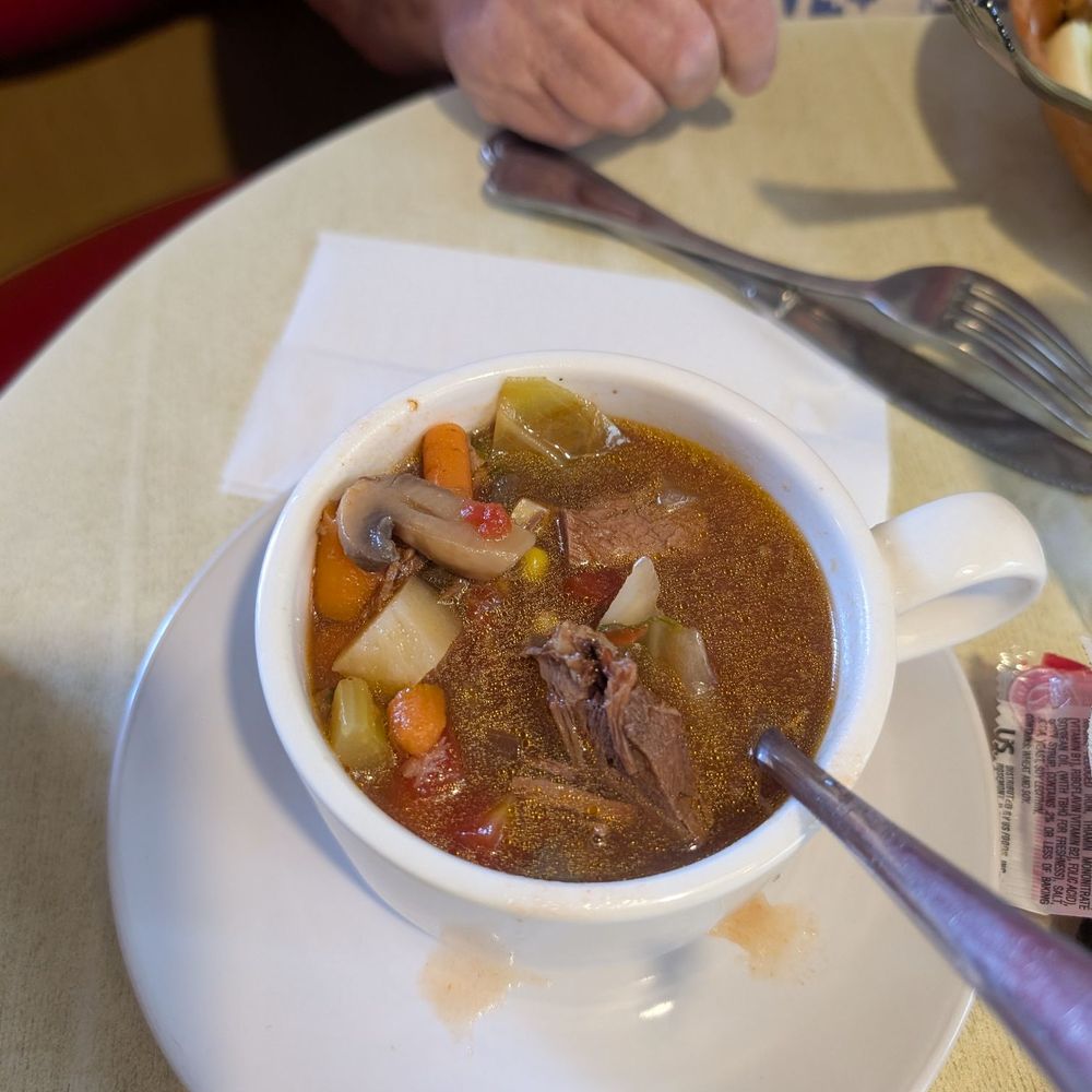 Rancher Motel & Cafe - Vegetable beef soup - Bed & Breakfast Near Me - Delta, Utah Rancher Motel & Cafe - Vegetable beef soup - Bed & Breakfast Near Me - Delta, Utah