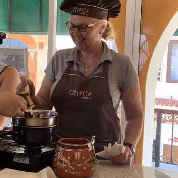 Choco Museo - Tempering the chocolate. - Chocolatiers & Shops Near Me - Puerto Vallarta, JAL
