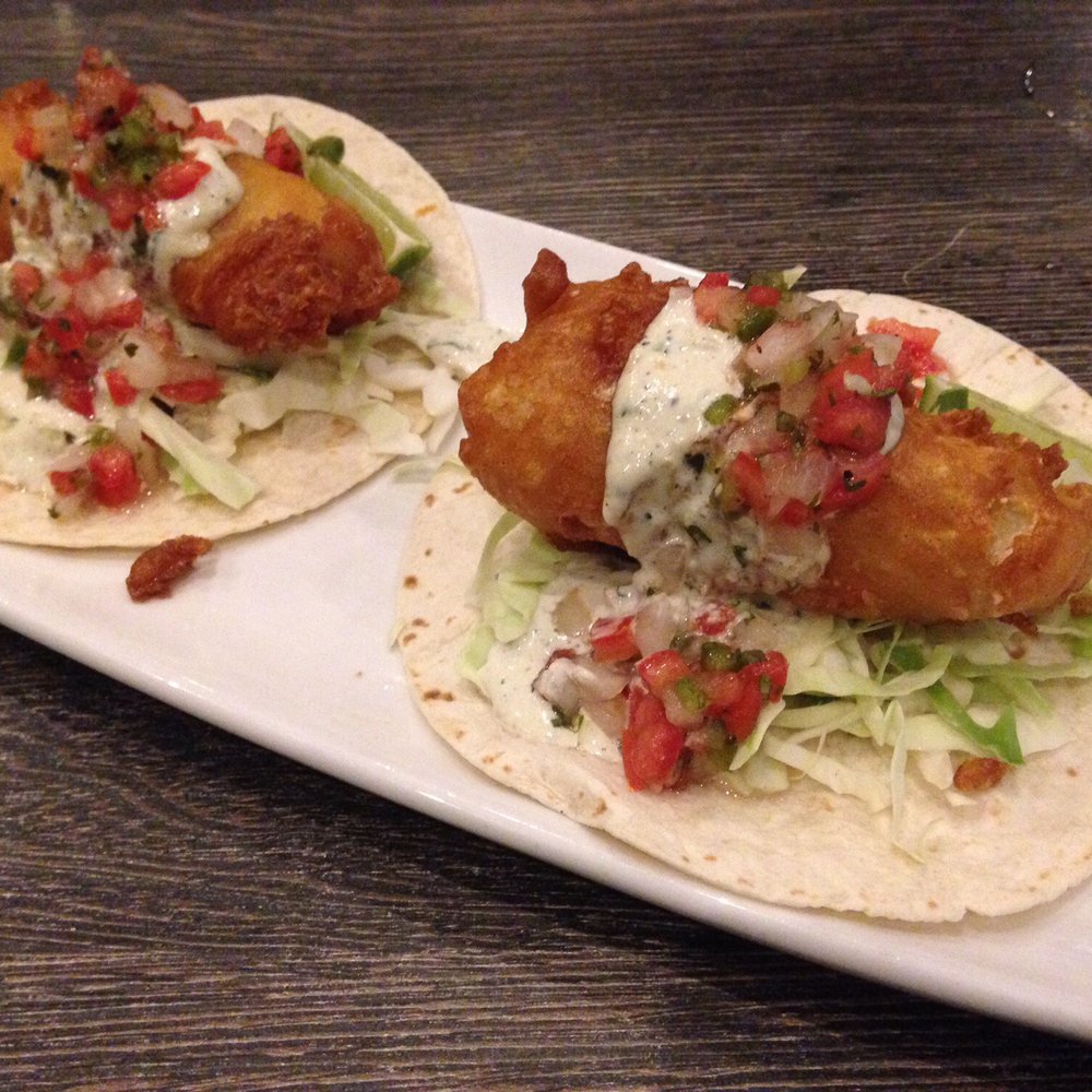 High Tide - Fish tacos. Batter of fish too thick. Rating: Typical. - Seafood Near Me - Gilbert, Arizona