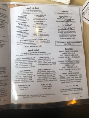 Menu photo 2 Kelly's Old Barney Restaurant Barnegat Light, NJ Menu photo 2 Kelly's Old Barney Restaurant Barnegat Light, NJ