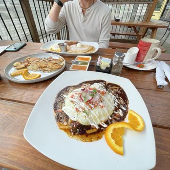 RJ Skillets - Breakfast mole enchiladas - Mexican Near Me - Portland, Oregon