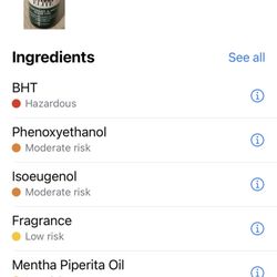 Harmful ingredients