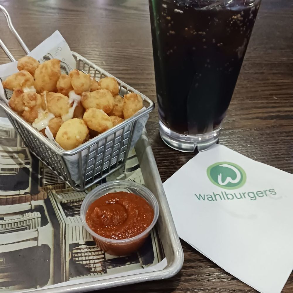 Wahlburgers - Cheese curds and cherry coke - Burgers Near Me - Bloomington, Minnesota Wahlburgers - Cheese curds and cherry coke - Burgers Near Me - Bloomington, Minnesota