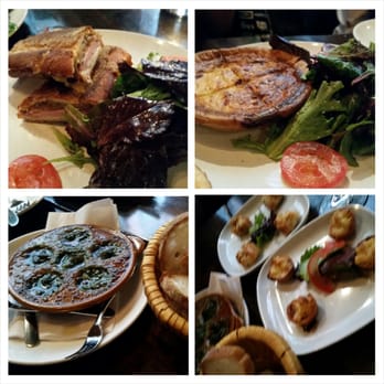 Jadis - Ham and Gruyere Cheese Panini, Escargot, Bacon Quiche, Risotto puffs and Mac Cheese Tartlets. - French Near Me - New York, New York Jadis - Ham and Gruyere Cheese Panini, Escargot, Bacon Quiche, Risotto puffs and Mac Cheese Tartlets. - French Near Me - New York, New York