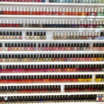 Serenity Nails Spa - Polish wall. Tons of OPI. - Waxing Near Me - Gambrills, Maryland Serenity Nails Spa - Polish wall. Tons of OPI. - Waxing Near Me - Gambrills, Maryland