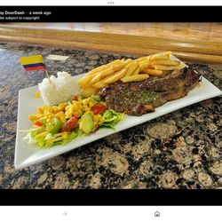 Colombian quizeen, yummy steak