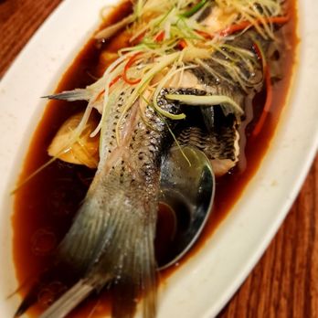 Chengdu - Steamed sea bass - Chinese Near Me - Tulsa, Oklahoma Chengdu - Steamed sea bass - Chinese Near Me - Tulsa, Oklahoma