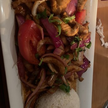 Happy Fish - Lomo de Pollo - Peruvian Near Me - Tampa, Florida Happy Fish - Lomo de Pollo - Peruvian Near Me - Tampa, Florida