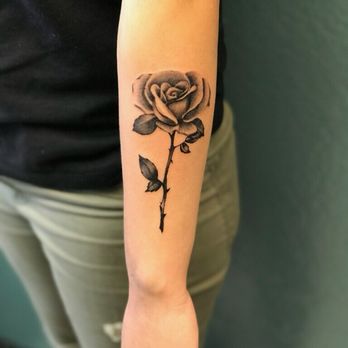 Bully Dome Tattoo - Black and grey rose done by : York - Tattoo Near Me - Glendale, Arizona Bully Dome Tattoo - Black and grey rose done by : York - Tattoo Near Me - Glendale, Arizona