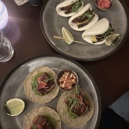 Ahi tuna tacos and Boa Buns