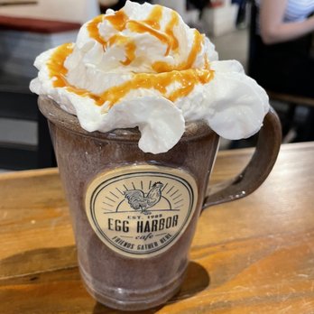 Egg Harbor Cafe - White chocolate caramel apple latte - Breakfast & Brunch Near Me - Chicago, Illinois Egg Harbor Cafe - White chocolate caramel apple latte - Breakfast & Brunch Near Me - Chicago, Illinois