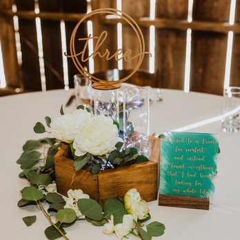 Events by Jessie - Our table decor that she set up - Wedding Planning Near Me