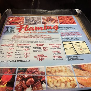 Flaming Grill & Supreme Buffet - As of 8/1/21 - Buffets Near Me - Baldwin, New York