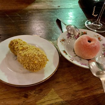 Chubby Fish - Not fried chicken and peach bombe - Seafood Near Me - Charleston, South Carolina