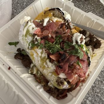 Tijuana's Tacos - Papa Loca -- wrapped in foil but it was cold! - Mexican Near Me - Moreno Valley, California