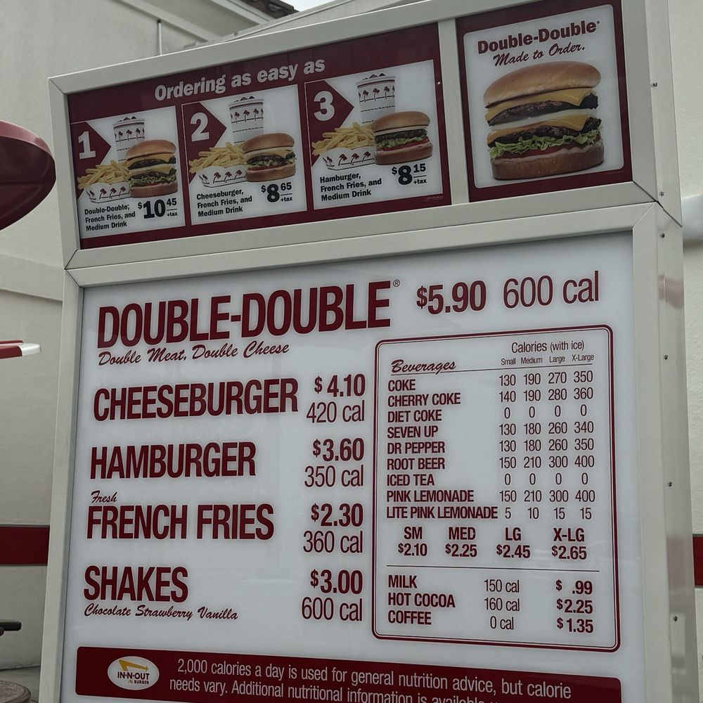 In-N-Out Burger - April 2024 prices - Burgers Near Me - Long Beach, California In-N-Out Burger - April 2024 prices - Burgers Near Me - Long Beach, California