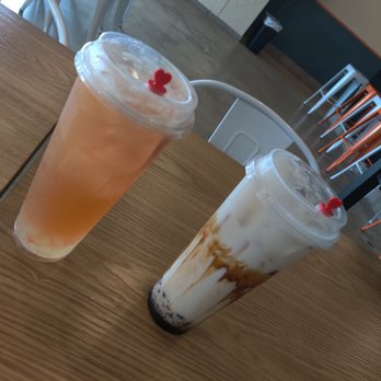 Mirin Fusion Kitchen - Grape fruit drink - very refreshing Tiger boba drink - delicious! - Asian Fusion Near Me - Augusta, Georgia