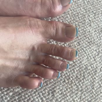 Le Nails - My whole toes aren't painted, and color uneven (heavy at tip) Had them repainted somewhere else. - Nail Salons Near Me - Santee, South Carolina Le Nails - My whole toes aren't painted, and color uneven (heavy at tip) Had them repainted somewhere else. - Nail Salons Near Me - Santee, South Carolina