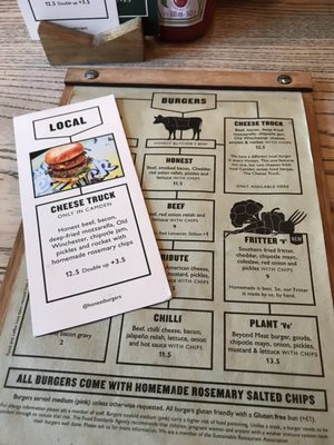 Menu photo 5 Honest Burgers Camden London, LND