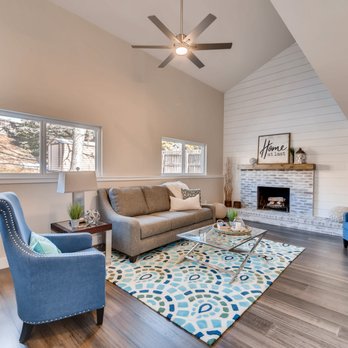 Expert Real Estate - Recent remodeled property with fully refinished fireplace and shiplap wall. - Real Estate Services Near Me - Arvada, Colorado
