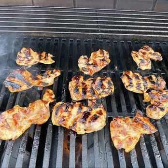 The Valley Hive - Grilled chicken thighs glazed with TVH's hot honey. - Honey Near Me - Chatsworth, California The Valley Hive - Grilled chicken thighs glazed with TVH's hot honey. - Honey Near Me - Chatsworth, California