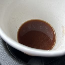 weak chocolate coffee drink