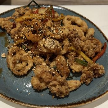 Skates On The Bay - Kung Pao Calamari -- - Seafood Near Me - Berkeley, California Skates On The Bay - Kung Pao Calamari -- - Seafood Near Me - Berkeley, California