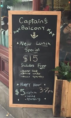 Menu photo 6 The Captain's Balcony Sydney, NSW