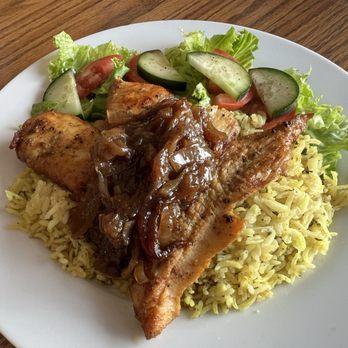 Abigail's Moroccan Cuisine - 12/14/23 Moroccan Saffron Rice with Chicken Breast & Caramelized Onions - Moroccan Near Me - Alameda, California Abigail's Moroccan Cuisine - 12/14/23 Moroccan Saffron Rice with Chicken Breast & Caramelized Onions - Moroccan Near Me - Alameda, California