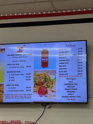 A&A Bake Doubles and Roti by null