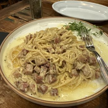 Farmer's Table - Spaghetti Carbonara - New American Near Me - La Mesa, California Farmer's Table - Spaghetti Carbonara - New American Near Me - La Mesa, California