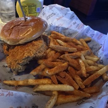 Bubba's 33 - Spicy Chicken Sandwich - Burgers Near Me - Avon, Indiana