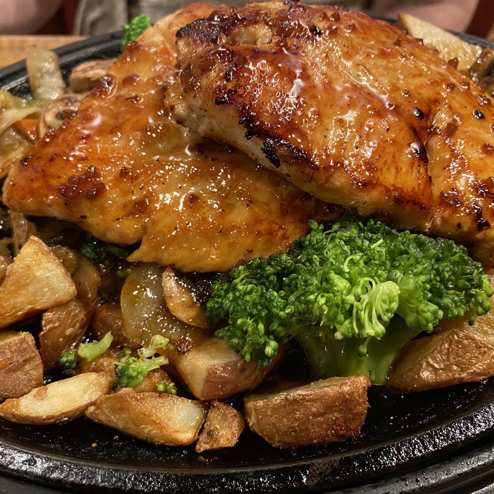 Denny's - Bourbon Chicken Skillet, not my order, but it will be my next meal at Denny's! Fantastic! - American Near Me - La Grande, Oregon Denny's - Bourbon Chicken Skillet, not my order, but it will be my next meal at Denny's! Fantastic! - American Near Me - La Grande, Oregon