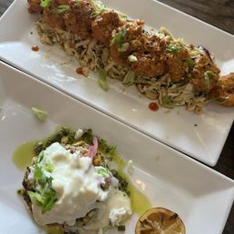 Bang Bang Shrimp and crab cake