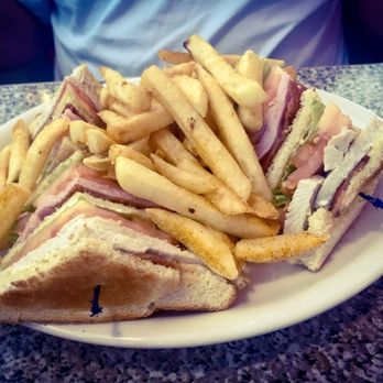 Nana Dee's Diner - Club Deluxe Sandwich with Fries - Diners Near Me - Mesa, Arizona