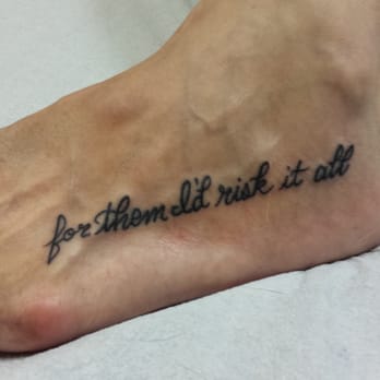 Mums custom tattoo - Half of a quote my daughters wanted. - Tattoo Near Me - San Diego, California
