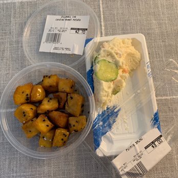 Tokyo Fish Market - Ready made sides. I ate 1/2 the potato salad before taking photo - Seafood Markets Near Me - Berkeley, California