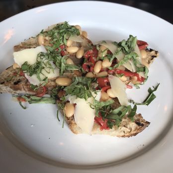 Alleia - Cannellini Bean - Roasted Pepper Bruschetta - Italian Near Me - Chattanooga, Tennessee Alleia - Cannellini Bean - Roasted Pepper Bruschetta - Italian Near Me - Chattanooga, Tennessee