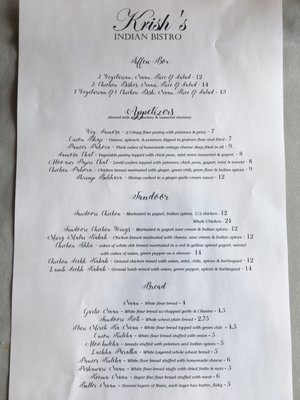 Menu photo 6 Krish’s Indian Bistro Sewell, NJ