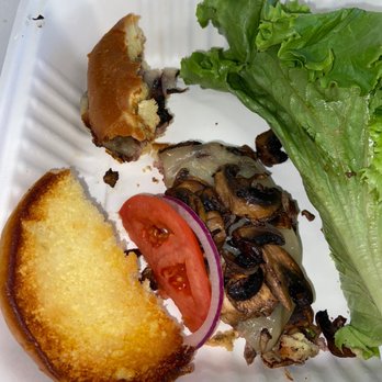 Smokey's Kitchen - Mushroom Swiss burger? - Barbeque Near Me - Truckee, California