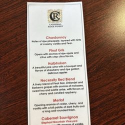 Thai House - Wine list, i liked the third one down.