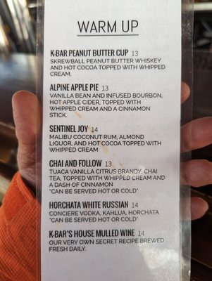 Menu photo 1 K-Bar Kirkwood, CA