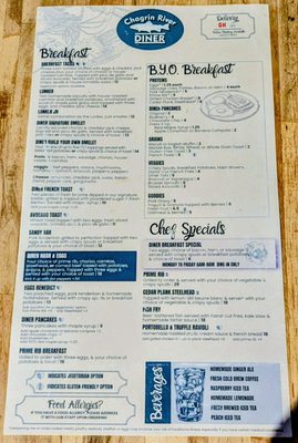 Menu photo 2 Chagrin River Diner Willoughby, OH Menu photo 2 Chagrin River Diner Willoughby, OH