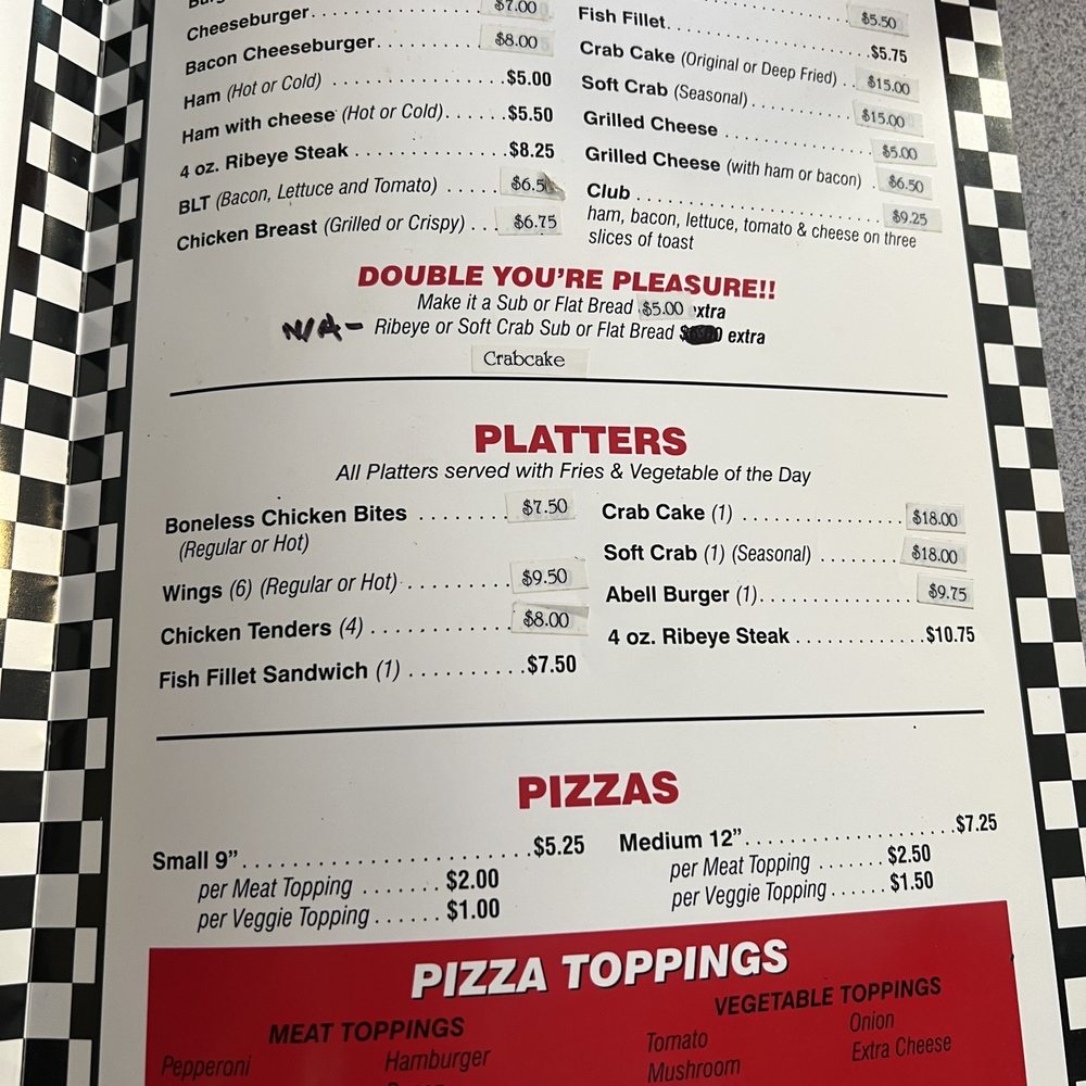 Abell's Diner - Lunch menu - Diners Near Me