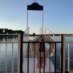 Lewis & Clark Riverboat - A small bench at the front of the boat.