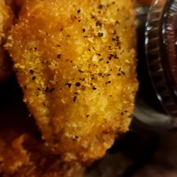 Max's Roadhouse - Lemon chicken wing. Look at the seasoning!!