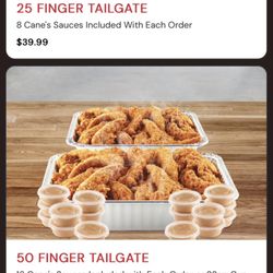 Tailgate menu