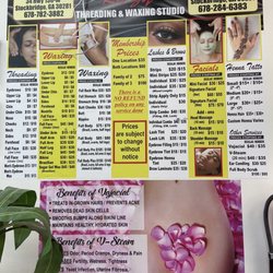 Rozy Threading Studio - Price list