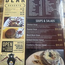 Black Bear - Menu