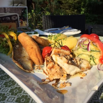 Fischerei Minholz - Das ist die Fischplatte für 2 Personen zum Preis von 34€ (Stand Juli 2016). Sehr lecker! - Seafood Near Me - Bernau, BY